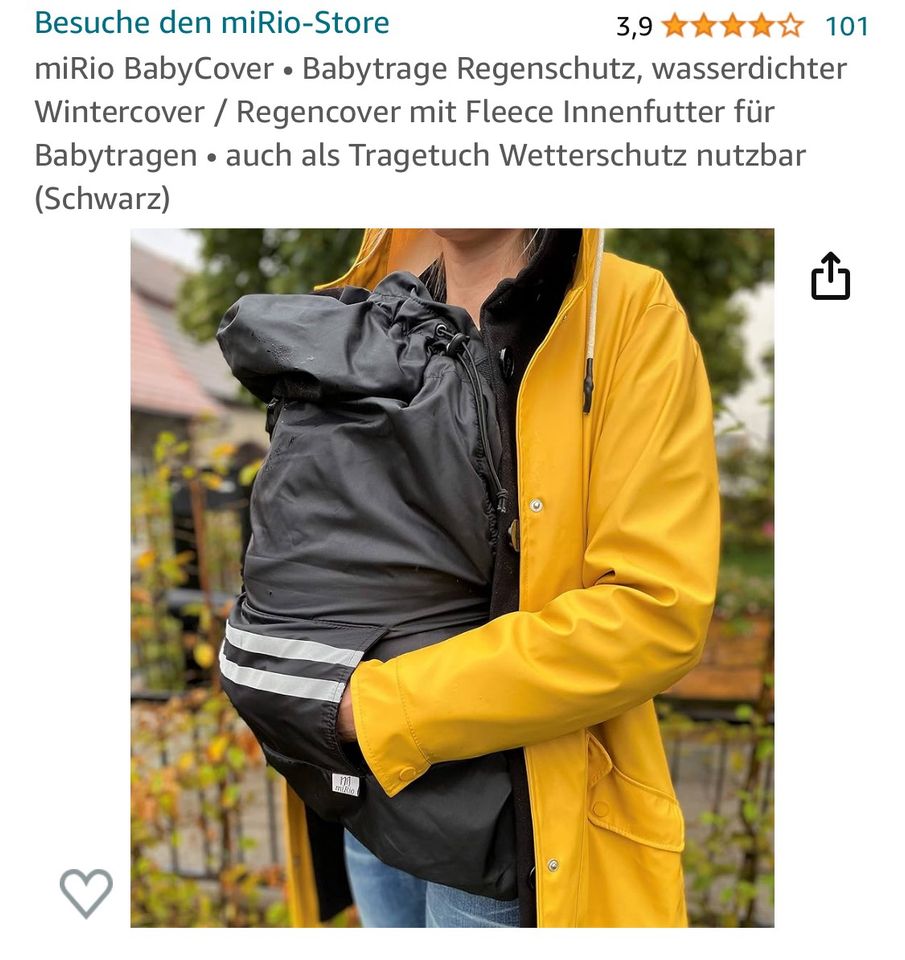 Baby Tragecover / Regenschutz in Hessen - Eschborn