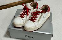 Gabor Sneakers rot weiß Gr. 38 Sachsen - Zwickau Vorschau