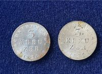 2x 1 Kreuzer Grosherzogthum Hessen 1834 1835 Silber Münze Hessen - Zwingenberg Vorschau