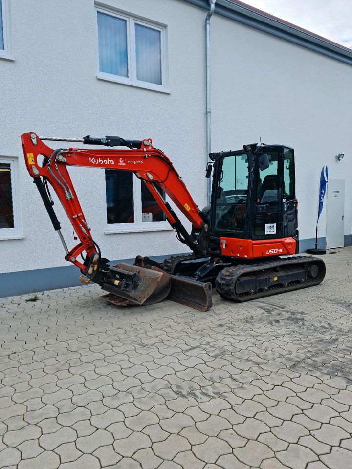 Minibagger Bagger Kubota 5to Mieten Abbruch Pool Garten Zaunbau in Tann