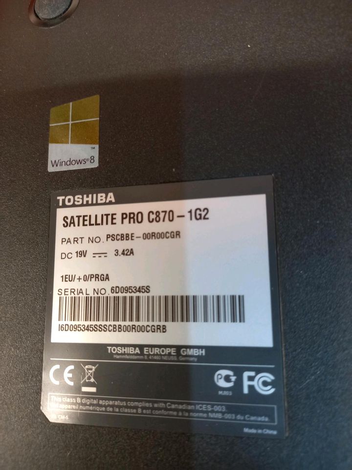 Akku TOSIHBA Notebook 10,8V 48Wh 4200mah voll OK gebraucht in Falkenstein/Vogtland