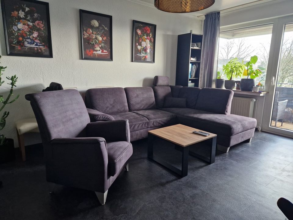 Sofa/Couch und Sessel von Venturo dunkel grau in Ahlen