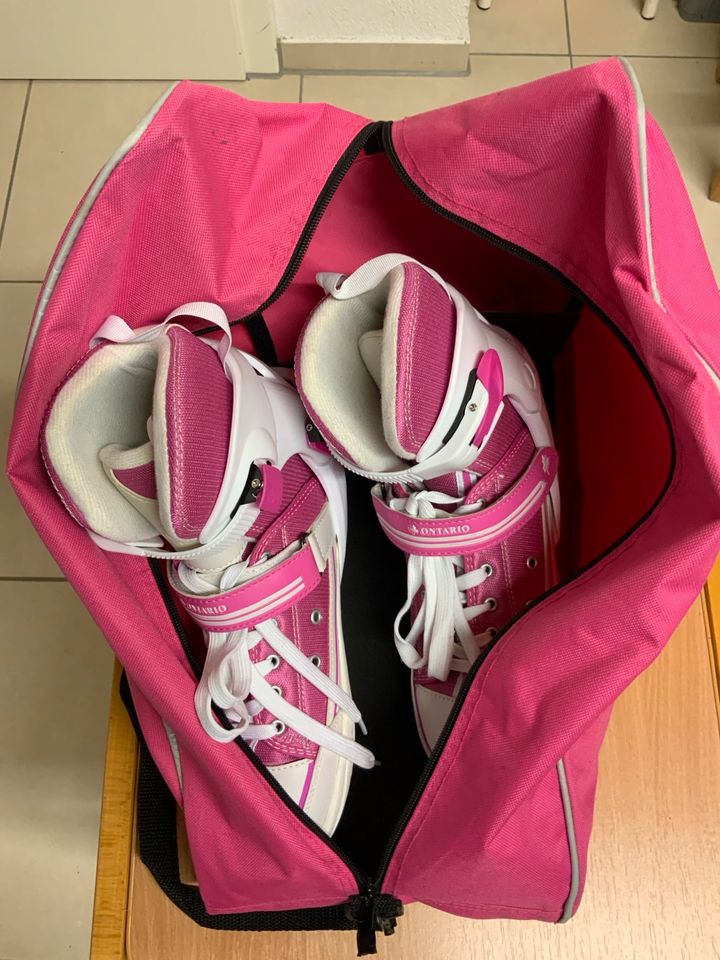 Modische Schlittschuhe in Pink Größe 39-42 Hudora in Mittelbiberach