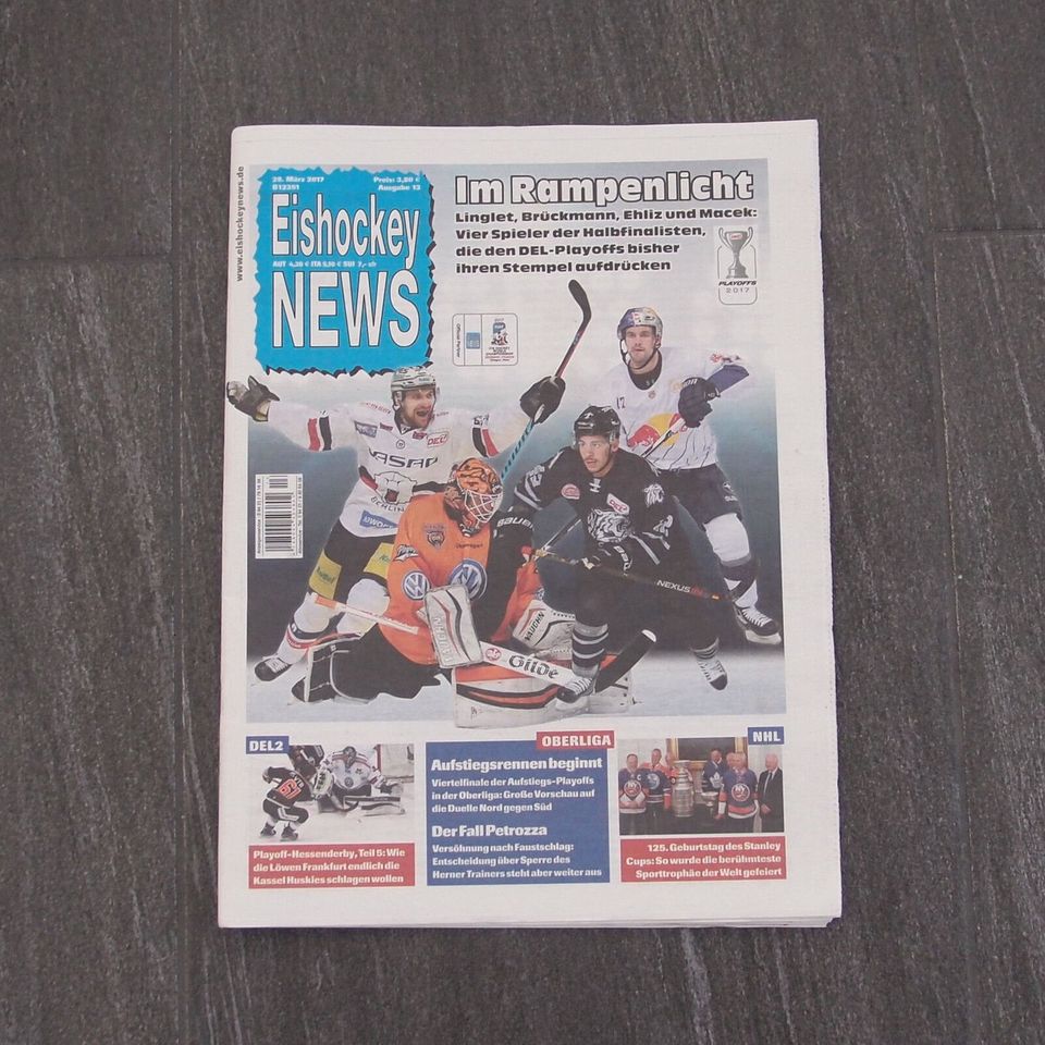 Eishockey News Saison 2016 bis 2017 Ausgabe auswählen DEL DEL2 in Eckersdorf