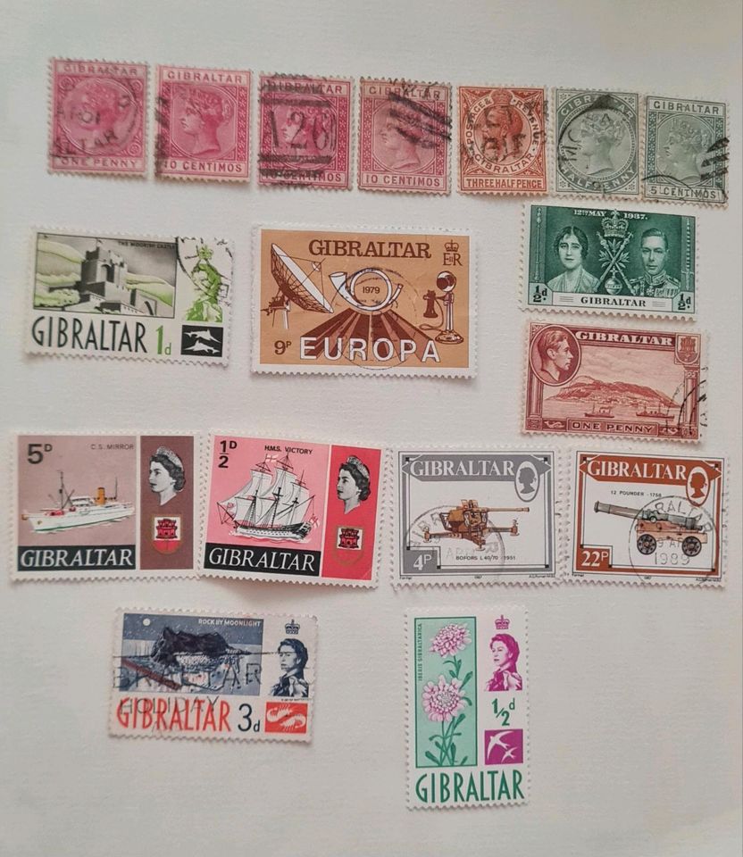 Gibraltar alte stamps in Krackow