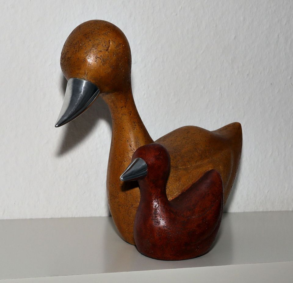 Deko Figur: Ente mit Küken, Keramik 27 X 33 cm neuwertig in Mönchengladbach