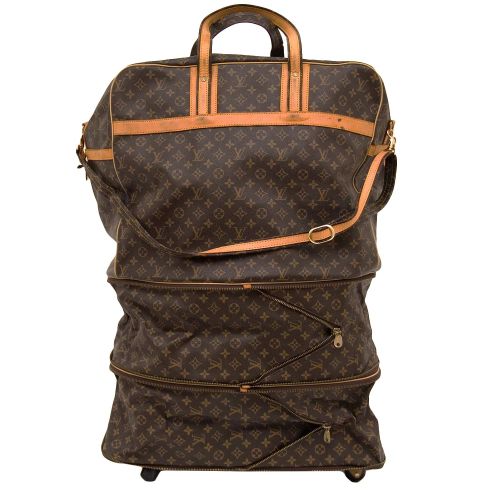 Leder Reisetasche mit Louis Vuitton Muster