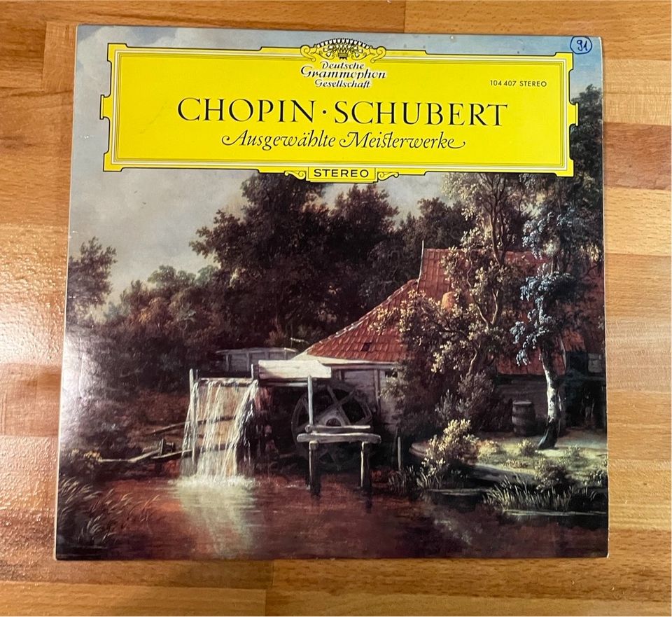 4xVinyl / Schallplatte Alben Franz Schubert / Chopin in Mannheim