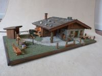 Modellbau Stein/Holz Alm - Bauernhaus - Krippe ca. 68x35 cm Kiel - Kronshagen Vorschau