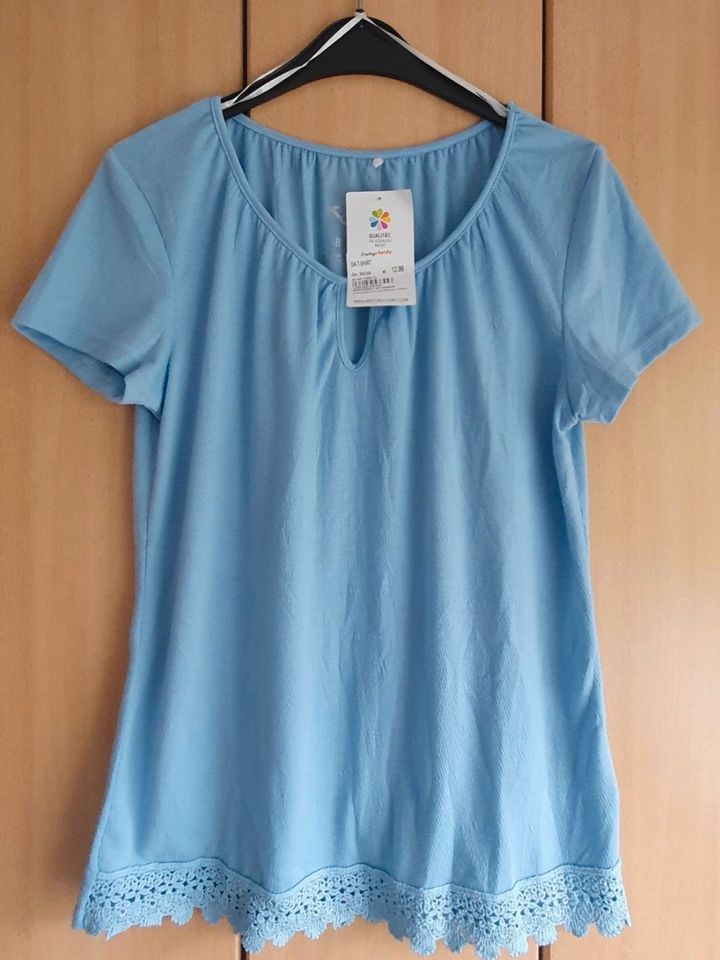 T-Shirt von GINA BENOTTI,hellblau,Gr.36/38 - NEU MIT ETIKETT in Schieder-Schwalenberg