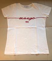 T-Shirt Mango weiß rot Größe S 36 MNG Basics Bayern - Schondra Vorschau