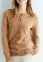 Elegante Frauen Merino Strickjacke 100% Merino Wolle Mantel M Sachsen - Krauschwitz Vorschau