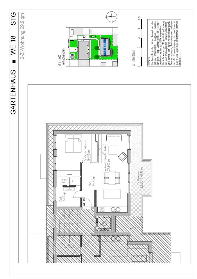 AHA 6-8 Neubau Penthouse Wohnung in Bessungen in Darmstadt