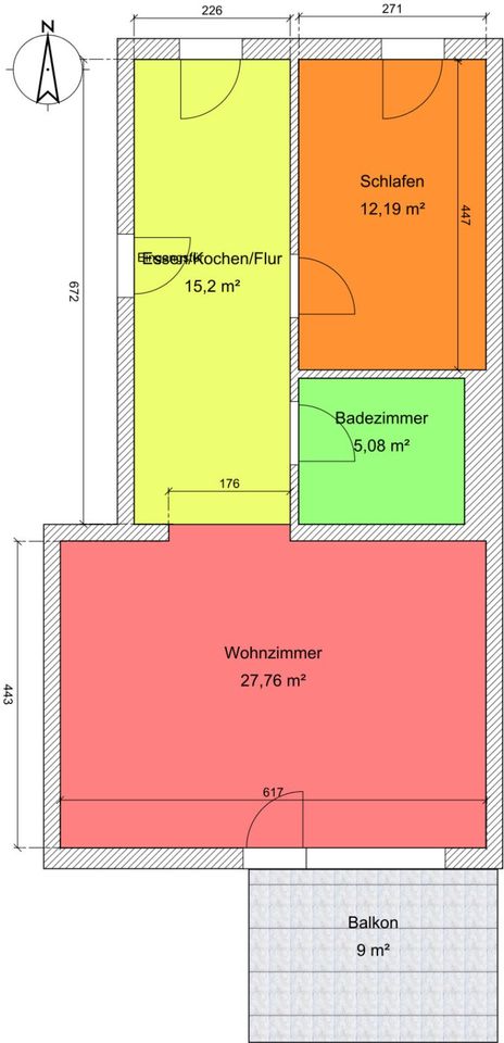 Wohnung zu vermieten mit Einbauküche & TG-Stellplatz in Stedtfeld in Eisenach