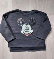 Zara Gr. 116 Sweatshirt Shirt Micky Mouse Wendepailletten schwarz Bayern - Leupoldsgrün Vorschau