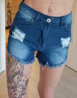 NEU sexy high waist Hotpants / jeans Shorts ripped look Hamburg - Bergedorf Vorschau
