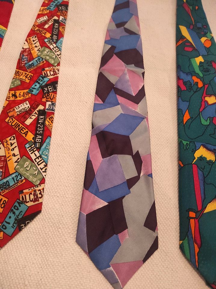 ❤️Retro Seiden Krawatten Hipster stylisch Schlips in Dortmund