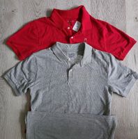 2 x Kinder Polo T-Shirt Rot/ Hellgrau Nordrhein-Westfalen - Tecklenburg Vorschau