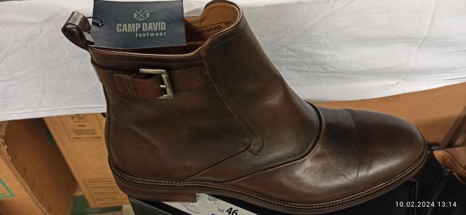 Neue Herren Boots Gr. 46 Camp David Stiefeletten in Erkrath