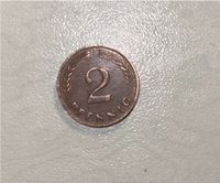 2 Pfennig 1965 "prägestätte Buchstabe fehlt“ nicht magnetisch Nordrhein-Westfalen - Krefeld Vorschau