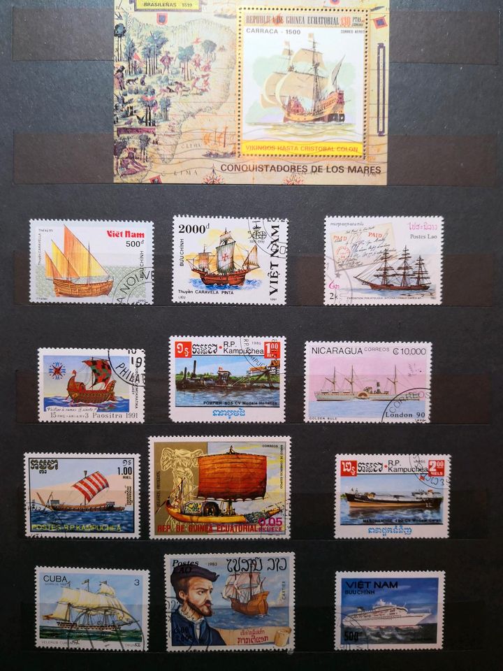 Briefmarken Sammlung Stamp collection (1/3) in Weikersheim