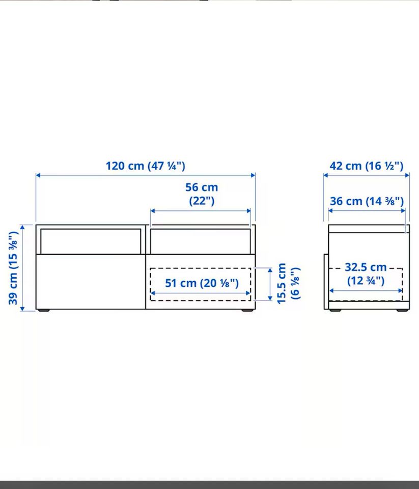 TV-Bank Lowboard TV-Board Tv-Möbel Schubladen Ikea in Bielefeld