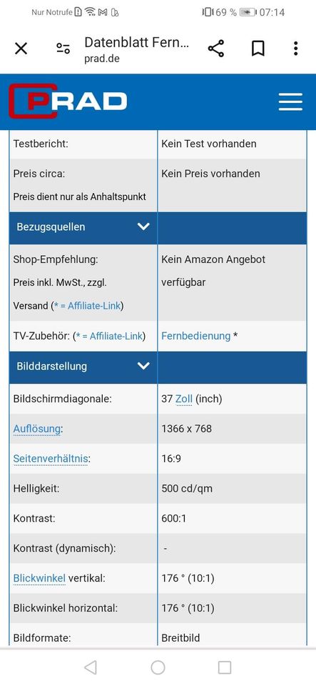 Seg TV Tornado in Silber in Andernach