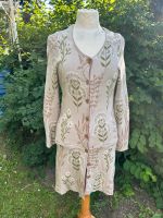 Wunderschöne Gudrun Sjödén Strickjacke Hippie Sommer Blumen beige Parchim - Landkreis - Plau am See Vorschau