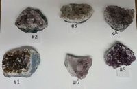 Amethyst Sammlung mit 6 Edelstein Drusen im Holzkästchen Dresden - Pieschen Vorschau