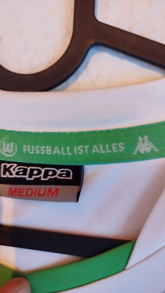 Original VfL Wolfsburg Trikot Saison 2014/15 - Weiß-Grün, Kappa in Sinzig