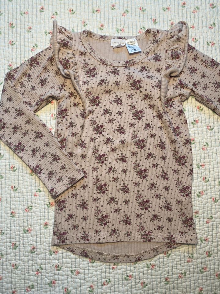 Jamie Kay rippshirt 5 j 110/116 Shirt Blumen Volants Noa Noa in Mainz