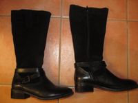Tamaris Stiefel schwarz black Wild Leder Boots 38 Damen Suede Nordrhein-Westfalen - Schermbeck Vorschau