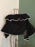 ZARA, Bluse, Carmenbluse, NEU, XS, schwarz, weiß Harburg - Hamburg Sinstorf Vorschau