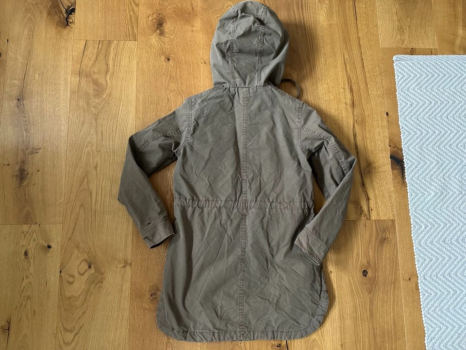 Hilfiger Denim Parka Jacke Mantel XS Olive grün Khaki in Elsdorf