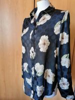 Zara Bluse schwarz mit Punkten und Blumen Gr.M Bayern - Forchheim Vorschau