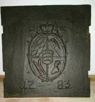 Ofenplatte Gussplatte Wappen Württemberg C. H. V. W. 1783 Baden-Württemberg - Adelberg Vorschau