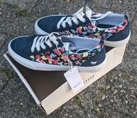 Sneaker 41 Mustang Blumen Blümchen blau bunt Sommer Stoff Damen Baden-Württemberg - Laudenbach Vorschau