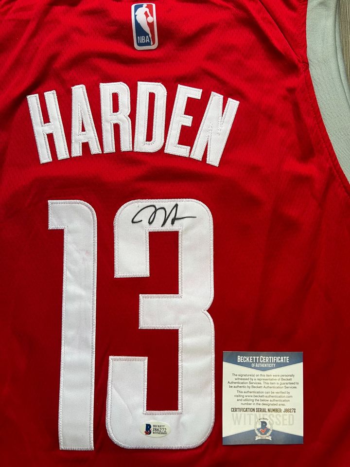 James Harden Autogramm signiert Houston Rockets Nike Trikot COA in München