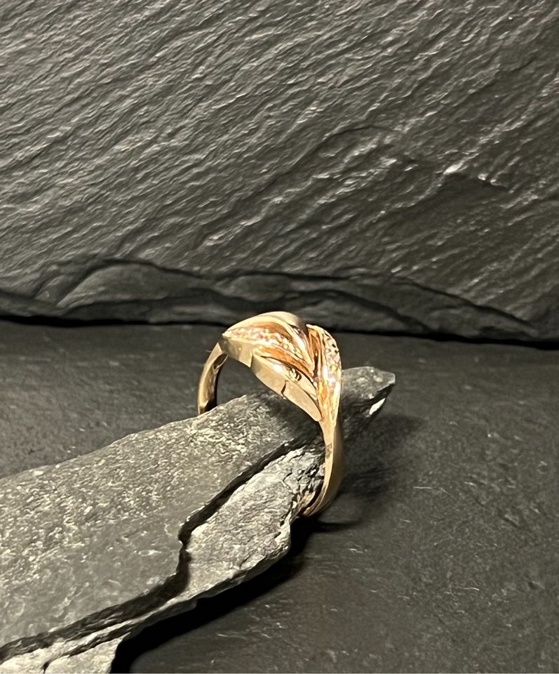 Ring 585 (14ct.) Gelbgold mit Zirkonia Goldschmuck T1151 in Berlin