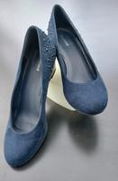 Pumps Gr.38, dunkelblau, Glitzersteine, neuwertig Saarland - St. Wendel Vorschau