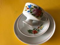 Sammeltasse Tasse Unterteller mit Blumen Thüringen - Schloßvippach Vorschau