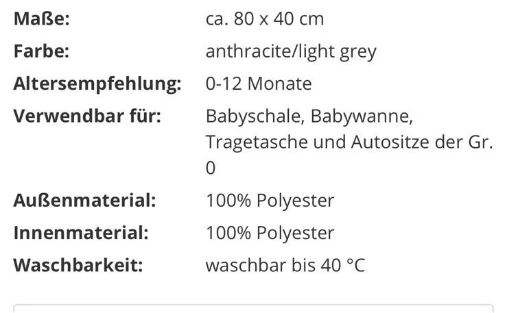 Kaiser Kuschelsäckchen Fußsack für Babyschale oder Kinderwagen in Hückeswagen