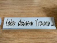 Lebe Deinen Traum Holz Schild Thüringen - Uder Vorschau