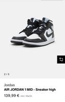 Nike Jordan 1 Panda schwarz weiß 43 & 44 Neu Ungetragen Mitte - Tiergarten Vorschau