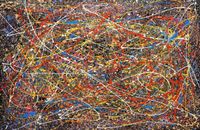 Homage of Pollock - Number 2 p98602 120x180cm Ölbild handgemalt Berlin - Treptow Vorschau