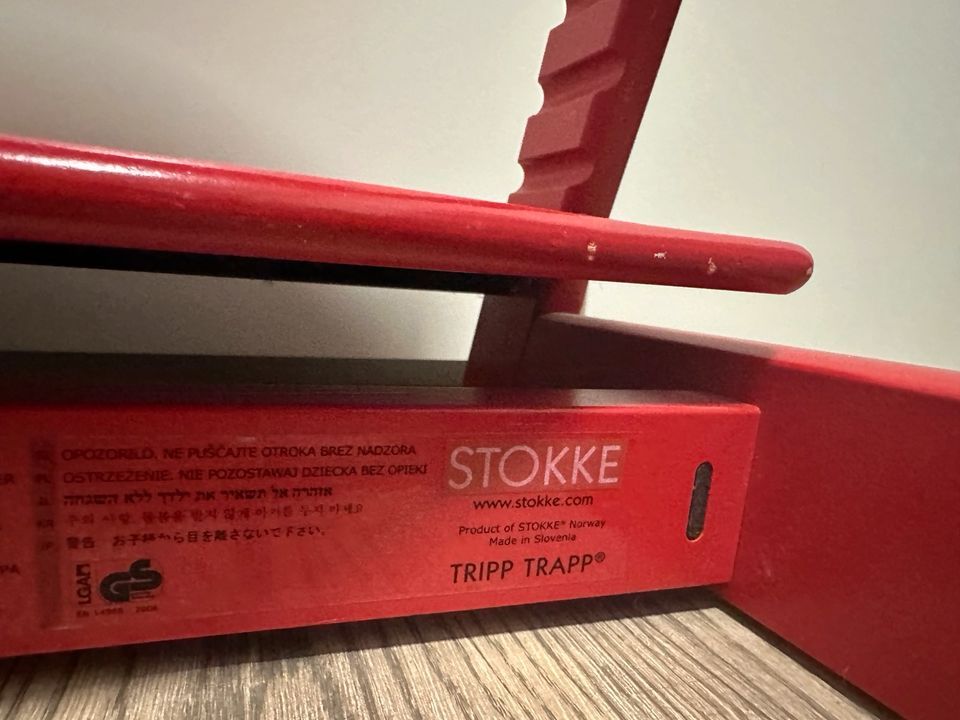 STOKKE TRIPP TRAPP KINDER SCHTUL IN ROT in Haan