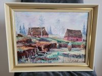 Ölgemälde Lindhoff Bäuerliche Szene 54,5 x 42,5 cm - 160 Euro* Nordfriesland - Hattstedt Vorschau