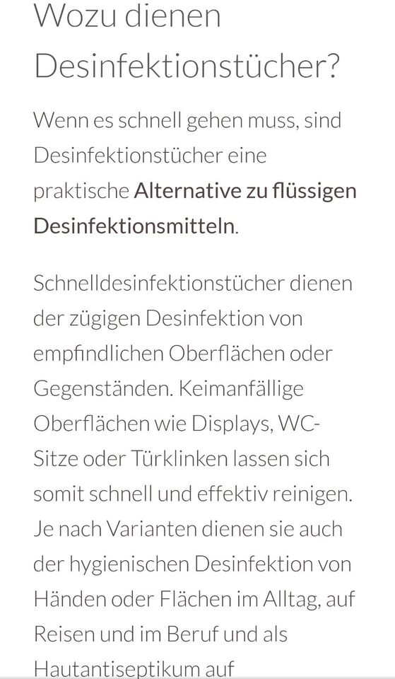 Desinfektion-Hygienetücher  a je 80 Stück NEU in Bönen