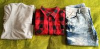 w.NEU Jungen Kleidungspaket Langarmshirt Hoodie Hemd Hose 158/164 Nordrhein-Westfalen - Marsberg Vorschau