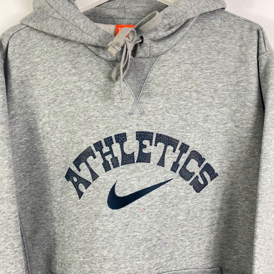 Vintage Nike Hoodie Gr.XL Grau Bestickt 90er 90s y2k Retro in Gronau (Westfalen)